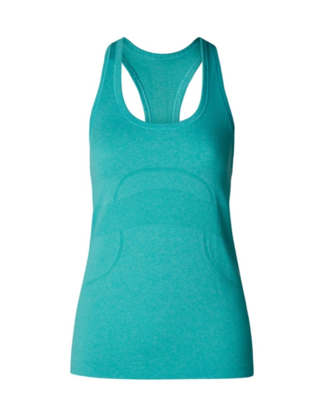 Lululemon Swiftly Tech Racerback in Heathered Blue Tropics size 8